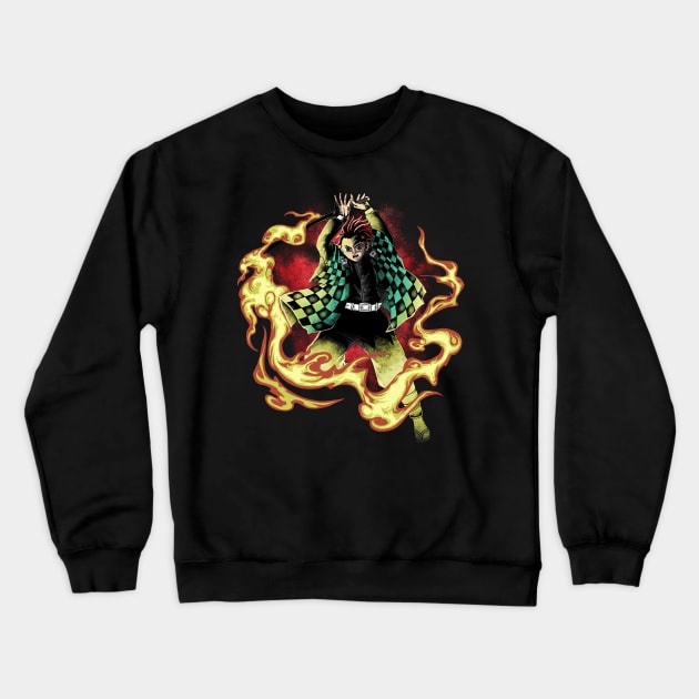 hinokami kagura Crewneck Sweatshirt by setiaoneart